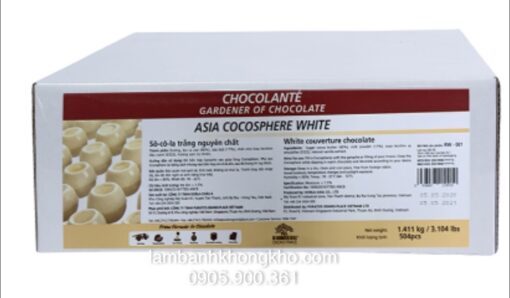 Socola trắng Cocosphere white (1 thùng)