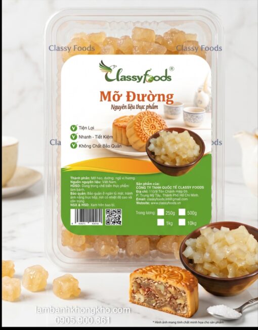 Mỡ đường Classyfoods 1kg