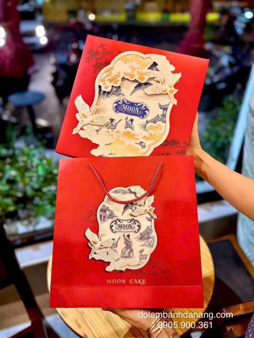 Hộp trung thu 4 bánh Vân Hạc