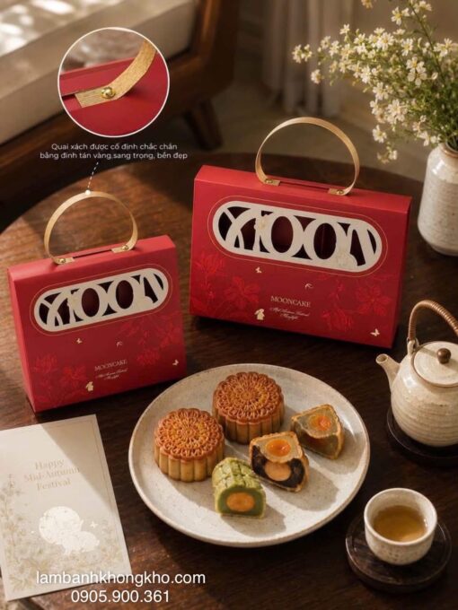 Hộp trung thu 6 bánh Đan Nguyệt mini