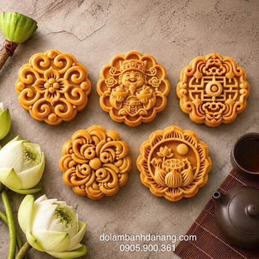 Khuôn trung thu 200gr 5 mặt Tài Lộc Thịnh Vượng